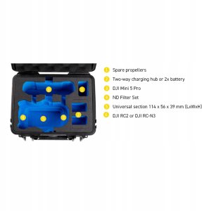 B&W drone.case PP.66 schwarz für DJI Mini 5 7