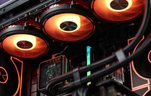 Darkflash F1 computer case (Black) + 6 ARGB fans 12