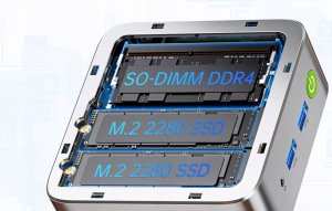 Mini PC GMKtec G10 - AMD Ryzen 5 3500U - 16GB RAM + 512GB SSD WIN 11 Pro 11