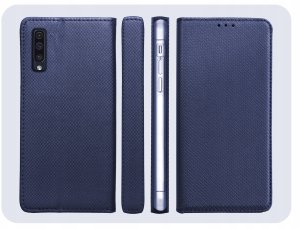 ETUI Z KLAPKĄ DO SAMSUNG GALAXY A50 / A30S / A50S GRANATOWE MAGNETYCZNE 6