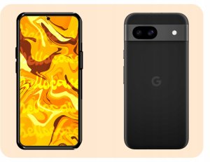 ETUI DO GOOGLE PIXEL 8A OBUDOWA CZARNE MATOWE SILIKON POKROWIEC SZKŁO 9H 3