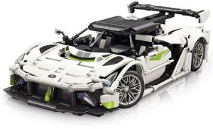 Klocki techniczne 2w1 auto sportowe statek kosmiczny 1091ele ZA5731 EDUKAMP 2