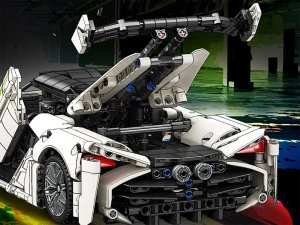 Klocki techniczne 2w1 auto sportowe statek kosmiczny 1091ele ZA5731 EDUKAMP 7