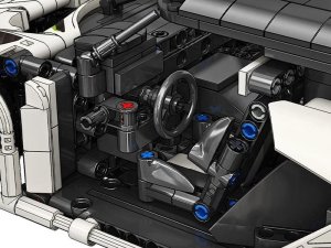 Klocki techniczne 2w1 auto sportowe statek kosmiczny 1091ele ZA5731 EDUKAMP 8