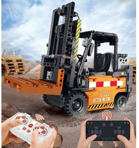 Klocki konstrukcyjne Zdalnie sterowany WÓZEK WIDŁOWY ruchomy 722-ele ZA5796 EDUKAMP 3