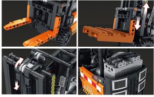 Klocki konstrukcyjne Zdalnie sterowany WÓZEK WIDŁOWY ruchomy 722-ele ZA5796 EDUKAMP 4