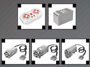 Klocki konstrukcyjne Zdalnie sterowany WÓZEK WIDŁOWY ruchomy 722-ele ZA5796 EDUKAMP 7