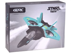 Zdalnie sterowany Dron myśliwiec Raptor świecący quadcopter RC0726 SR EDUKAMP 11