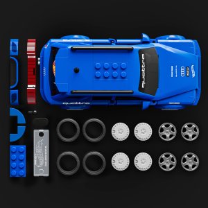 Mattel MATTEL BRICK SHOP HOT WHEELS konstruktorius – Speed Audi (JGR28) 4