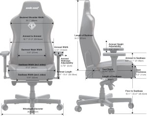 Fotel gamingowy materiałowy Anda Seat Kaiser 3E XL Orange Fabric 2