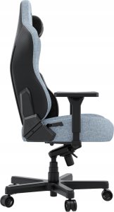 Fotel gamingowy materiałowy Anda Seat Kaiser 3E XL Gray Blue Fabric 5