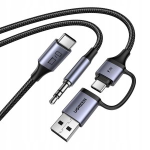 Karta dźwiękowa UGREEN CM772 USB-C / 3.5mm + USB-C/A 3