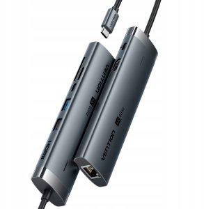 HUB USB Vention Vention 8in1 USB-C 4K 60Hz 100W PD 0.15m 4