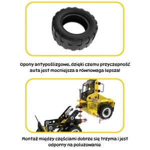 WOOPIE Zestaw Konstrukcyjny Pojazdy Budowlane STEAM 6w1 223 el. 4
