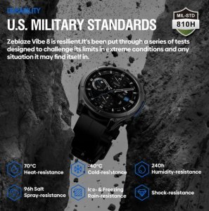 Smartwatch Zeblaze Smartwatch Vibe 8 Abyss (czarny) 3