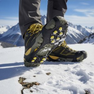 Springos Raczki na buty turystyczne, nakładki kolce, rozmiar 36-40, czarne UNIWERSALNY 4