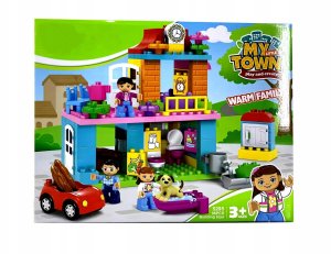 Bounn Klocki konstrukcyjne uroczy domek rodzinny 96 elementów 7