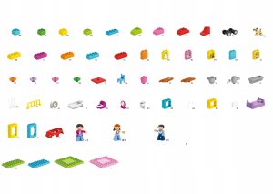 Bounn Klocki konstrukcyjne uroczy domek rodzinny 96 elementów 9