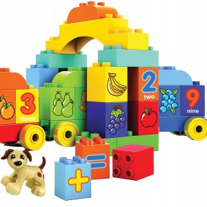 Bounn Klocki konstrukcyjne pociąg edukacyjny cyferki 65 elementów 3