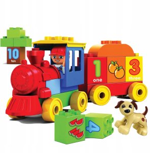 Bounn Klocki konstrukcyjne pociąg edukacyjny cyferki 65 elementów 5