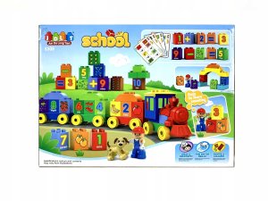 Bounn Klocki konstrukcyjne pociąg edukacyjny cyferki 65 elementów 6