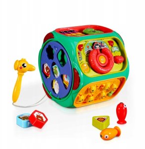Bounn Zabawka sensoryczna sorter sześcian 8w1 dla dzieci 4