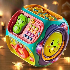 Bounn Zabawka sensoryczna sorter sześcian 8w1 dla dzieci 9