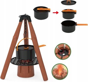 Zestaw maÅy camping do odgrywania rÃ³l stolik skÅadana walizka 3