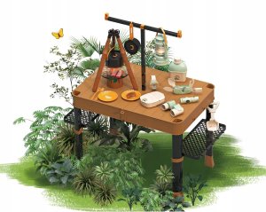 Zestaw maÅy camping do odgrywania rÃ³l stolik skÅadana walizka 5