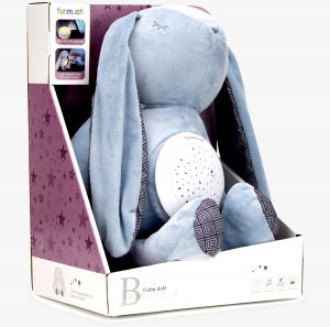 Bounn Obrotowy projektor dla dzieci usypiacz królik pluszowy 4