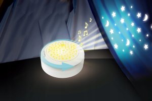 Bounn Obrotowy projektor dla dzieci usypiacz królik pluszowy 8