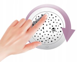 Bounn Obrotowy projektor dla dzieci usypiacz królik pluszowy 10