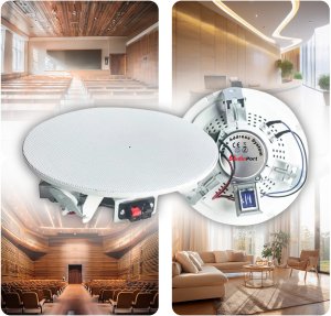 Głośnik sufitowy bezramkowy 6'' 10W/100V AB115FL Audioport one size 5