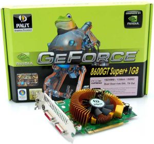 Karta graficzna Palit GeForce 8600 GT 1024MB 8600GT 1024MB 128bit DDR2 TV DVI SUPER+ 4