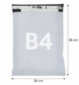 Foliopaki Kurierskie B4 260 x 360 mm 50 szt Foliopak Duże Koperty Foliowe 2