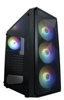 VeinX case ME19A Mid Tower, bez zdroje, 1x USB3.0, 1x USB2.0, 4x 120mm ARGB Fan, 1x ARGB Controller, černá 2