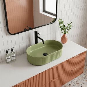 Umywalka nablatowa Rea Vanda Pistachio Matt 4