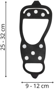 Springos Raczki turystyczne, nakładki kolcowe czarne uniwersalne rozmiar 41-45 17