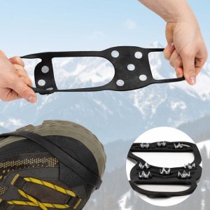 Springos Raczki turystyczne, nakładki kolcowe czarne uniwersalne rozmiar 41-45 9