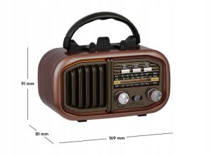 Radio przenośne RX-BT618B z panelem solarnym 3