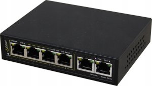 SG64WP PULSAR Switch PoE 6-portowy Gigabit Ethernet 4xPoE 2xUpLink 60W bez zasilacza 6