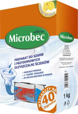 Bros Microbec Ultra zapach cytryny - preparat do szamb 1kg 1