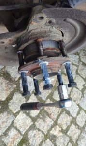 Zestaw narzędzi do wymiany łożysk, ściągacz łożysk piasty koła 28el. (Citroen, Opel, Peugeot, Toyota) 8
