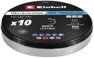 ZESTAW TARCZ DO METALU 115X1,0 MM, 10 SZT. 2