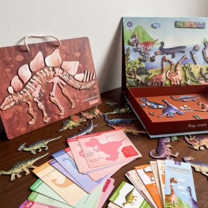 Puzzle magnetyczne Wszystko o dinozaurach 3