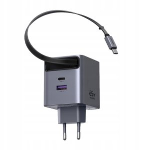 UGREEN 65W GaN Fast Charger with Retractable Cable 2