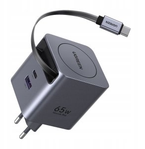 UGREEN 65W GaN Fast Charger with Retractable Cable 3