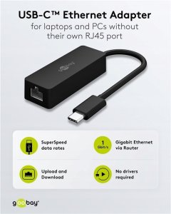 Adapter USB-C™ Ethernet, czarny 2