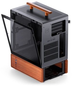Jonsbo T7 PC-Gehäuse, Midi-Tower, mATX, Tempered Glass - schwarz 3