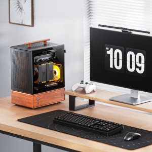 Jonsbo T7 PC-Gehäuse, Midi-Tower, mATX, Tempered Glass - schwarz 4